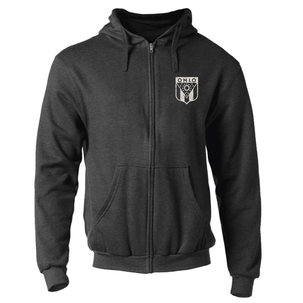 Ohio 1803-Full Zip Hoody- Dark Charcoal Heather – Good River