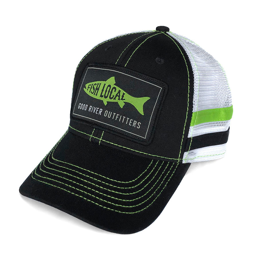 Find Your Coast® Fishing Trucker Hat - Black/ White in 2024