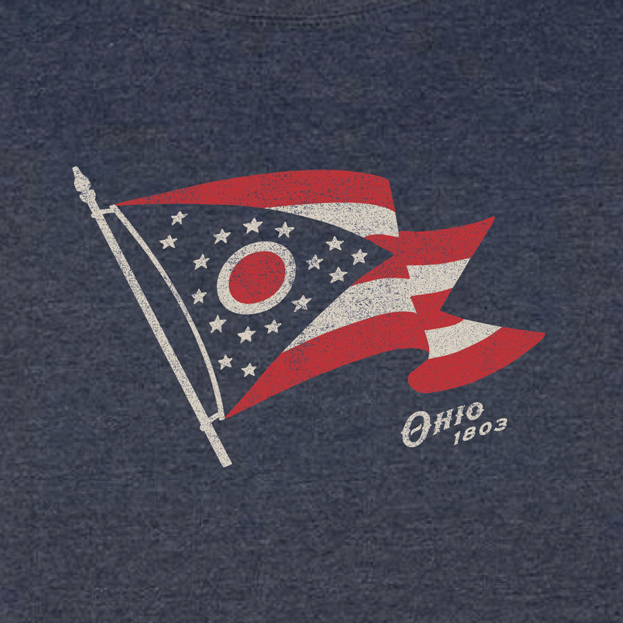 Ohio Flag Vintage Crew Sweatshirt
