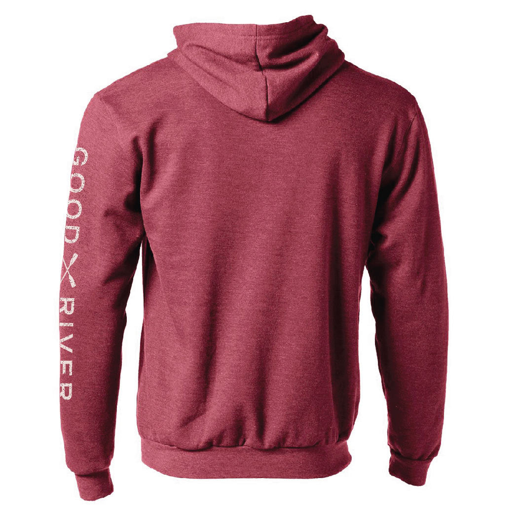 Ohio 1803 Pullover Hoody Burgundy Heather – Good River