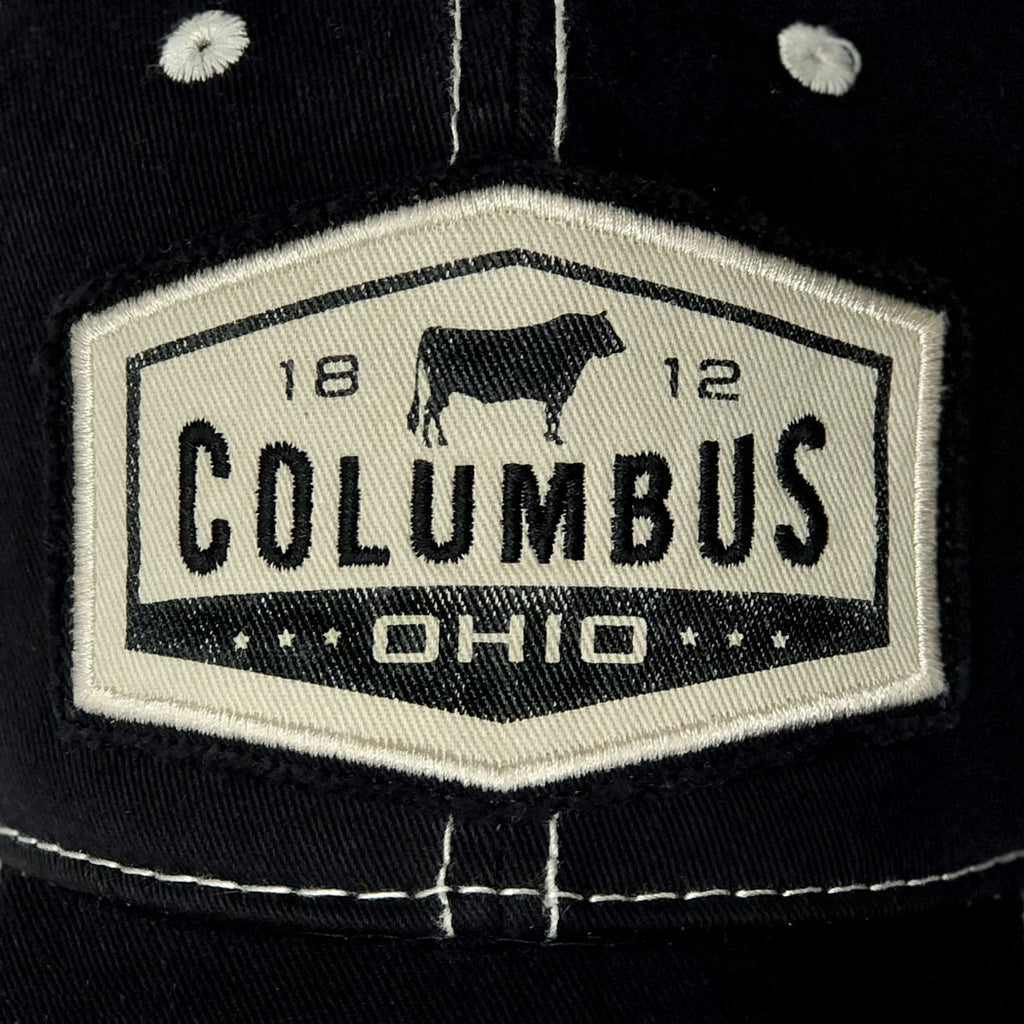 Columbus Cow Washed Trucker Hat