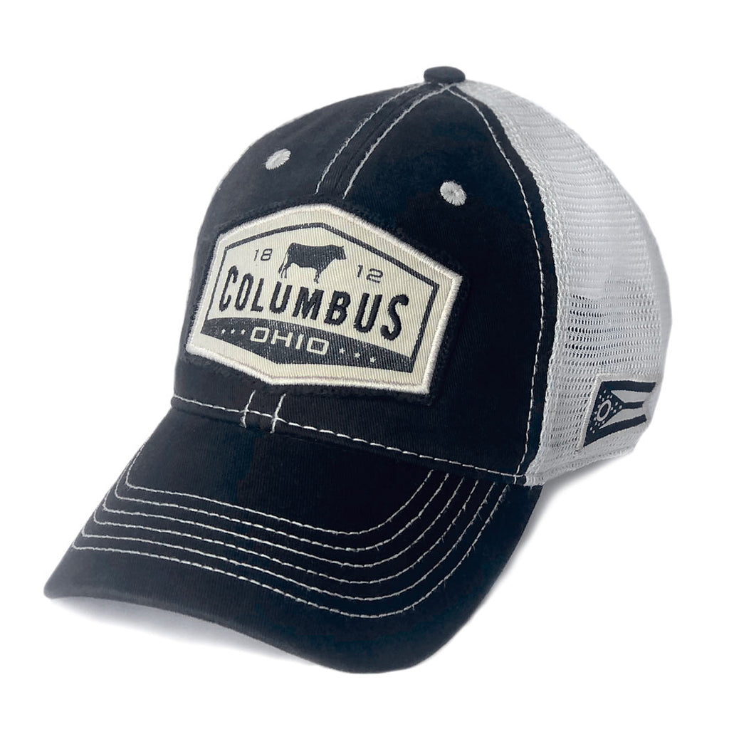 Columbus Cow Washed Trucker Hat